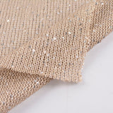 Silver Sequins Knit, Polyester — photo 2