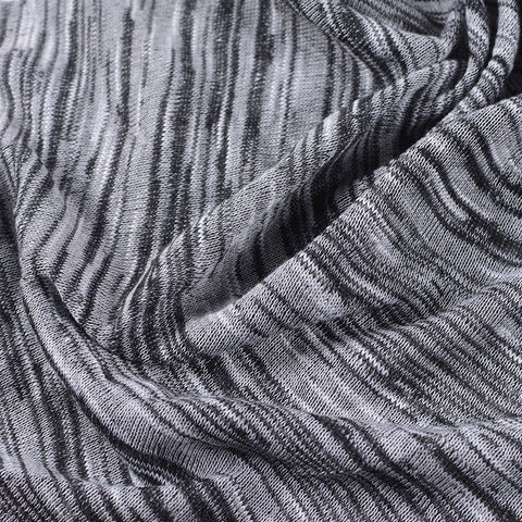 Black Heathered-Marl Chunky Knit, 168 gsm