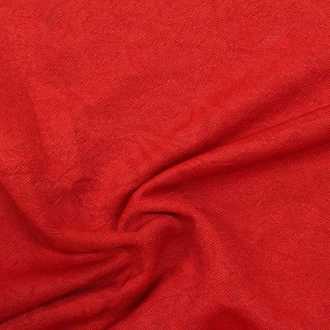 Jacquard 100% Polyester Knit Fabric, 209 gsm — Red