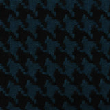 Teal Houndstooth Knit, Wool — photo 2