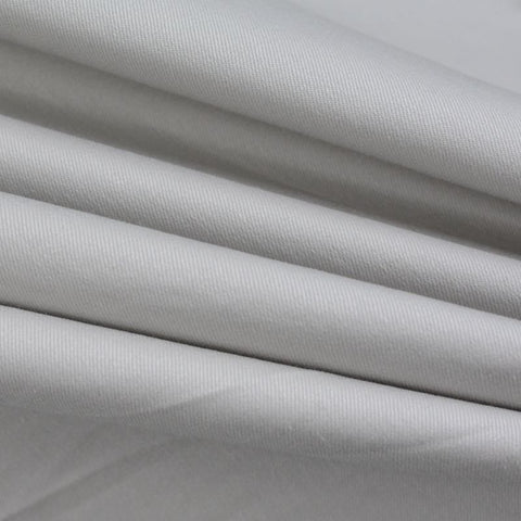 Cotton Polyester Stretch Twill Fabric, 220 gsm, 136 cm — Grey, ref EF-7386