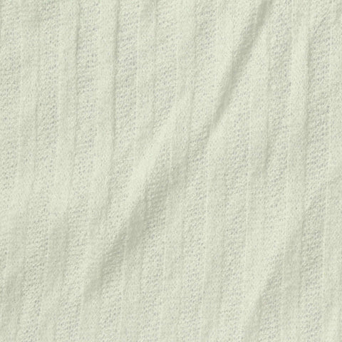 Off-White Textured Rib Knit, Poly-Viscose