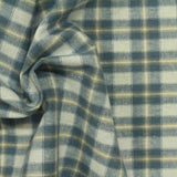 Blue Plaid Woven, Cotton — photo 2