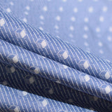 White Stripes Jacquard, Poly-Viscose — photo 2