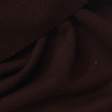 Brushed Polyester Cotton Rib Knit Fabric, 260 gsm, 165 cm — Brown — photo 2
