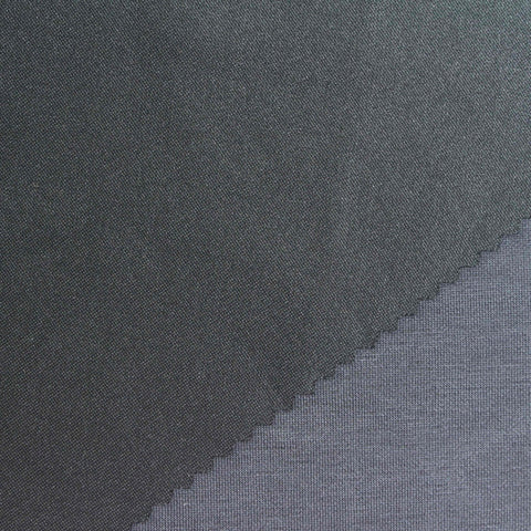 Washed Polyester Modal Stretch Scuba Knit Fabric, 330 gsm, 140 cm — Navy