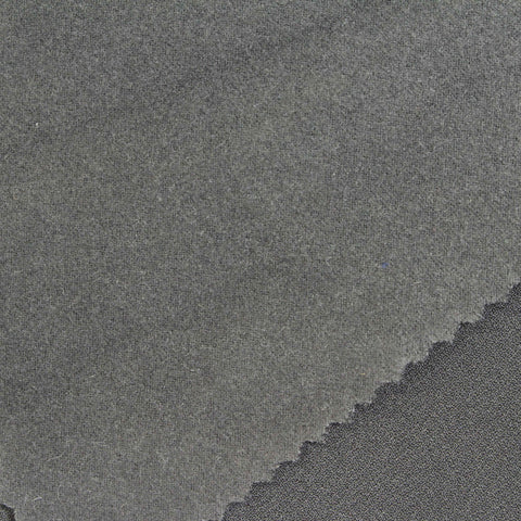 Dark Grey Tone-on-Tone Linen-Look, Polyester