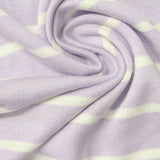 Light Purple Stripes French Terry, Viscose — photo 2