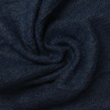 Brushed Polyester Acrylic Stretch Chunky Knit Fabric, 240 gsm — Navy — photo 2