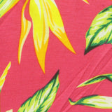 Yellow Flowers Jersey Knit, Viscose — photo 2
