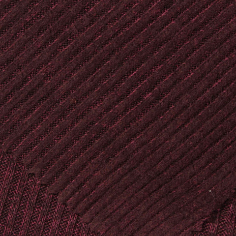 Brushed Viscose Polyester Stretch Rib Knit Fabric, 240 gsm, 155 cm — Red