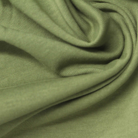 Green Heather Jersey Knit, Cotton