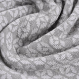 Grey Tone-on-Tone Interlock Knit, Poly-Cotton — photo 2