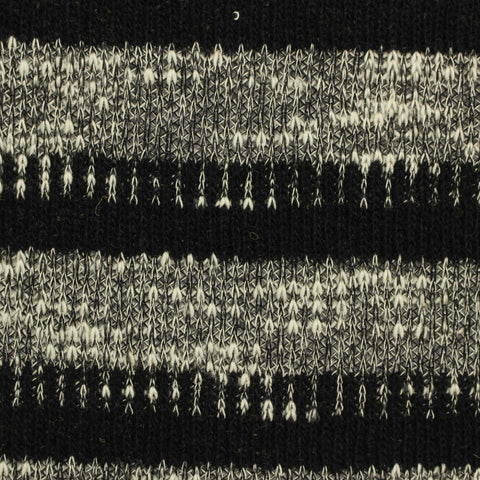 Black Abstract Chunky Knit, Cotton-Poly, 470 gsm