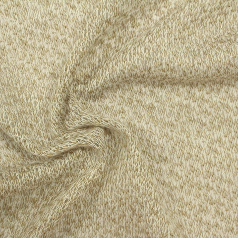 Light Beige Marl Knit, Poly-Acrylic