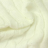 Jacquard 100% Acrylic Pointelle Knit Fabric, 410 gsm, 150 cm — White — photo 2