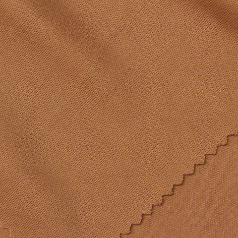 100% Polyester Jersey Knit Fabric, 110 gsm, 165 cm — Brown