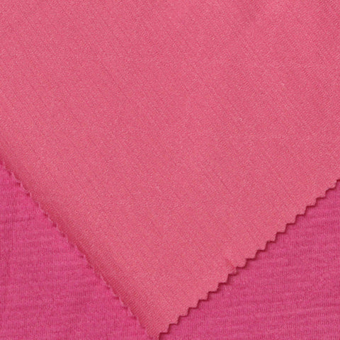 Jacquard Polyester Viscose Stretch Knit Fabric, 238 gsm, 147 cm — Pink