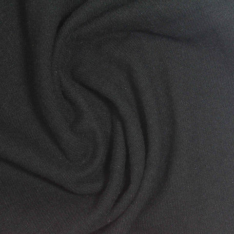 Black Jersey Knit, Poly-Viscose