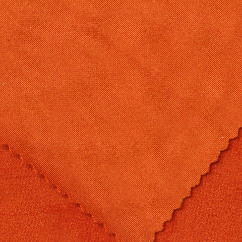 Polyester Stretch Linen-Look Fabric, 314 gsm — Orange
