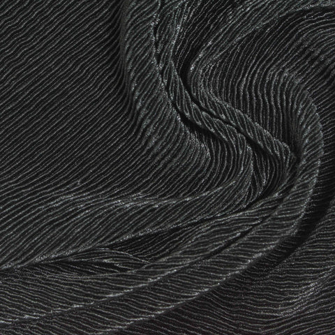 100% Polyester Jersey Knit Fabric, 170 gsm, 155 cm — Black