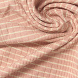 Light Pink Check Rib Knit, Viscose — photo 2