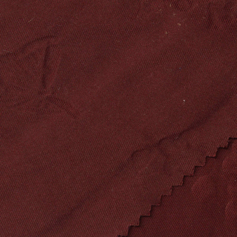 Red Tone-on-Tone Floral Jacquard, Polyester, 170 gsm