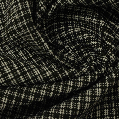 Black Check Jacquard, Polyester, 280 gsm, 160 cm, ref EF-232199