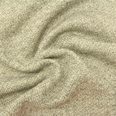 Light Beige Marl French Terry, Cotton-Poly, 255 gsm