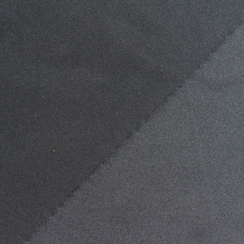 Brushed Polyester Stretch Milk Silk Knit Fabric, 130 gsm, 160 cm — Grey