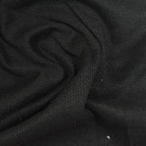 100% Polyester Interlock Knit Fabric, 280 gsm, 156 cm — Black — photo 2