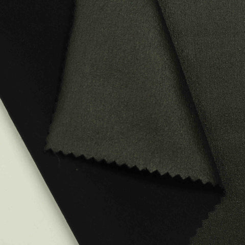 Cotton Stretch Jersey Knit Fabric, 313 gsm — Black