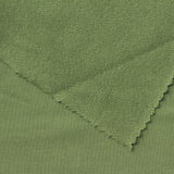 Cotton Stretch French Terry Fabric, 230 gsm, 160 cm — Green — photo 2