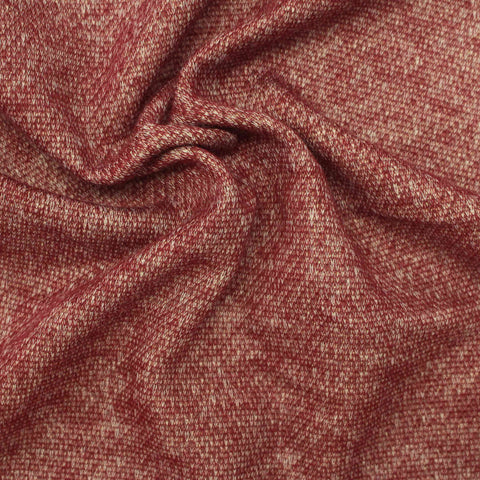 Red Marl Knit, Poly-Cotton