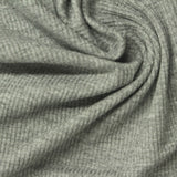 Heather Grey Marl Rib Knit, Viscose — photo 2