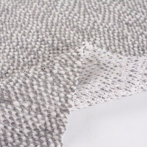 Grey Marl Knit, Polyester, 493 gsm
