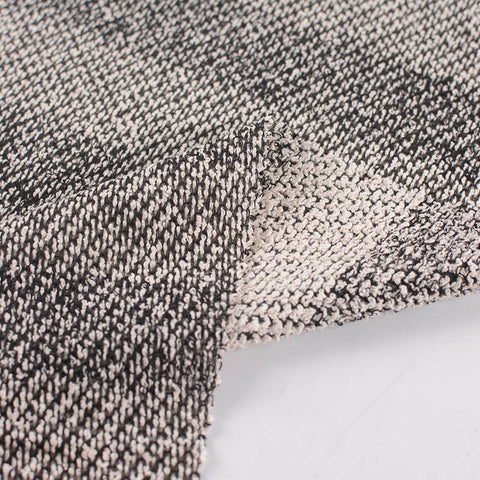 Black Marl Chunky Knit, Cotton-Poly, 305 gsm, ref EF-12096