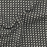 Black Houndstooth Jacquard, Polyester — photo 2