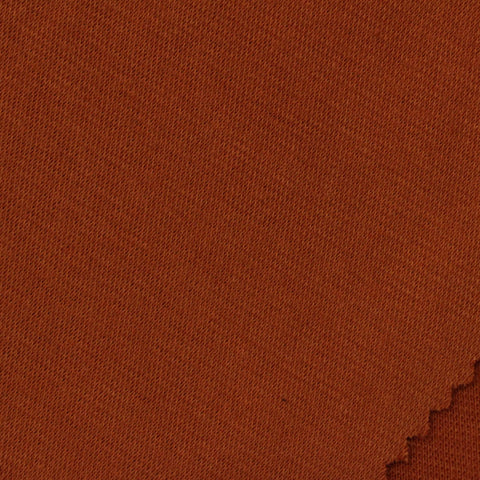 Cotton Polyester Stretch Rib Knit Fabric, 230 gsm, 175 cm — Red