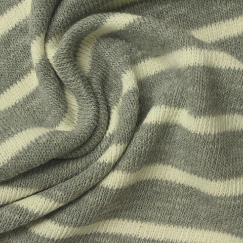 Off-White Stripes Chunky Knit, Poly-Cotton