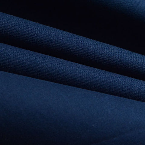 Cotton Stretch Woven Fabric, 150 gsm, 147 cm — Navy