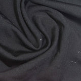 Brushed Polyester Stretch Sateen Fabric, 220 gsm, 168 cm — Black — photo 2