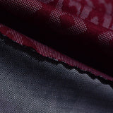 Burgundy Tone-on-Tone Jacquard, Poly-Viscose — photo 2