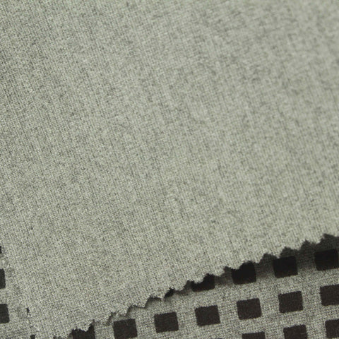 Grey Square Ponte Knit, Poly-Viscose