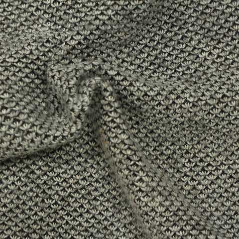 Grey Leaf Chunky Knit, Polyester
