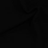 Brushed Viscose Nylon Stretch Ponte Knit Fabric, 441 gsm — Black — photo 2