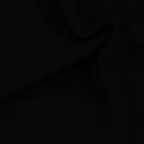 Brushed Viscose Nylon Stretch Ponte Knit Fabric, 441 gsm — Black
