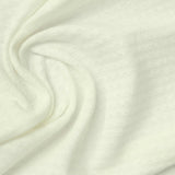 Cream Small-Floral Jersey Knit, Cotton-Nylon — photo 2