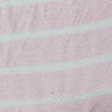 Pink Horizontal-Stripe Chunky Knit, Viscose-Poly — photo 2