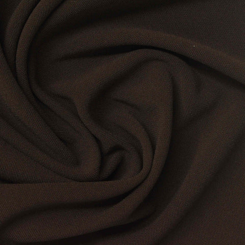 100% Polyester ITY Knit Fabric, 270 gsm, 160 cm — Brown